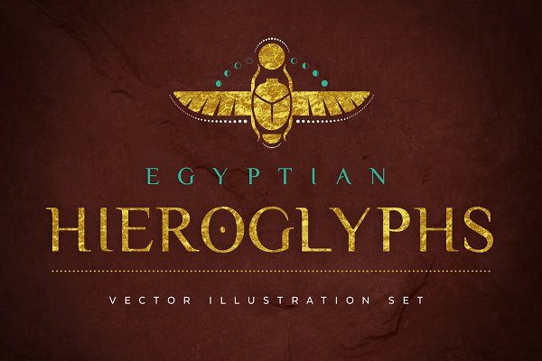 Download Egyptian Hieroglyphs Vector Set