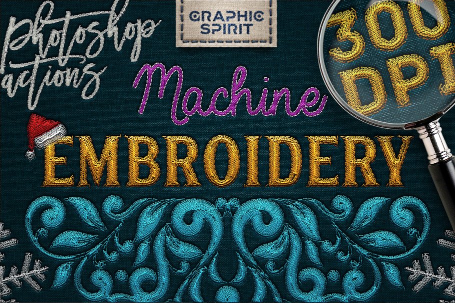 Download Machine Embroidery Photoshop Actions