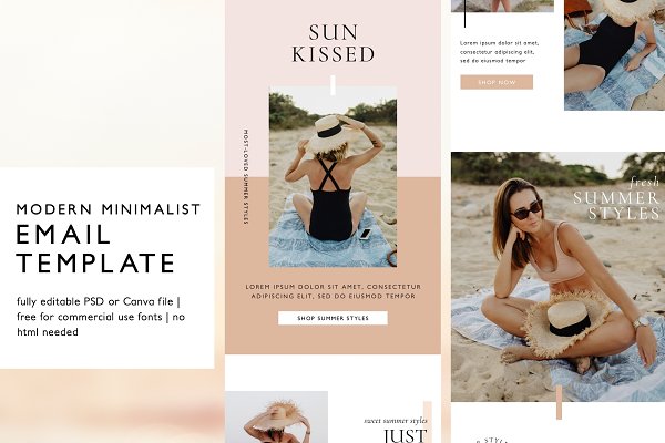 Download Neutral Boho Fashion Email Template