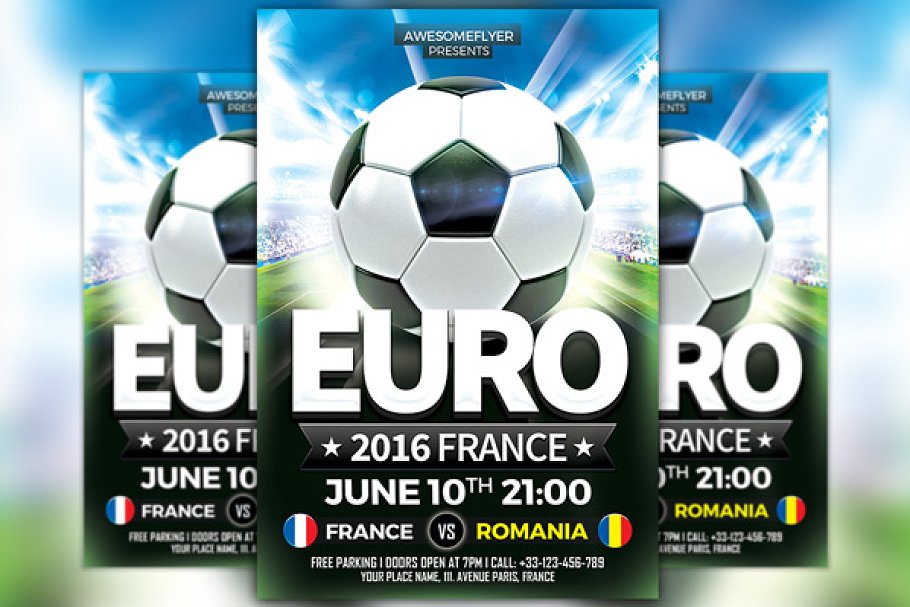 Download Euro Soccer Flyer Template