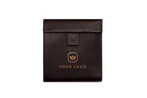 Download Brown Leather Wallet Logo Mockup
