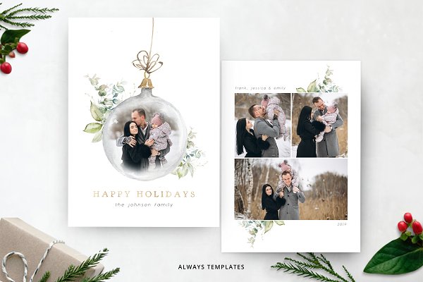 Download Christmas Card Template CC075
