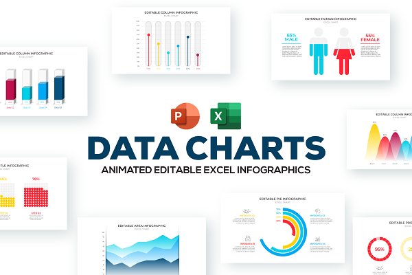 Download Excel Charts PowerPoint Infographic