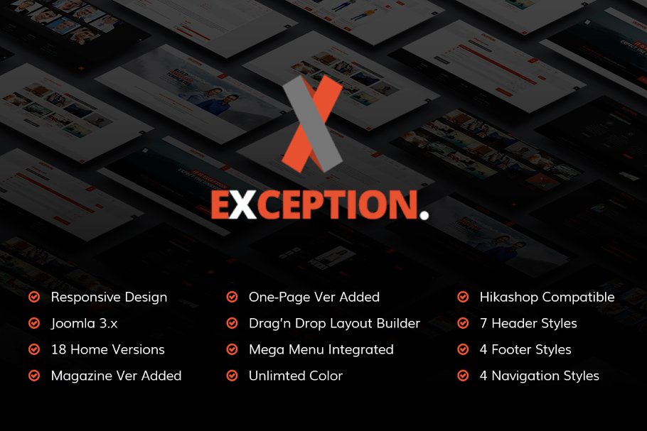 Download Exception - Multi-Purpose J!Template