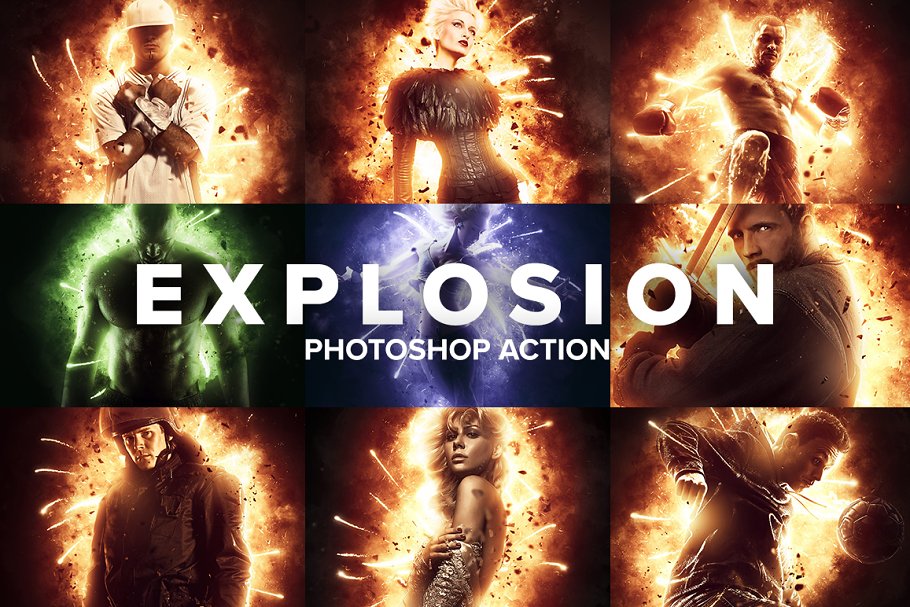 Download Explosion Photoshop Action