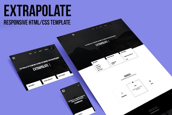 Download Extrapolate - Responsive One page