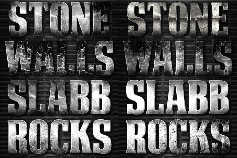 Download 32 Extreme Stone Layer Styles 3
