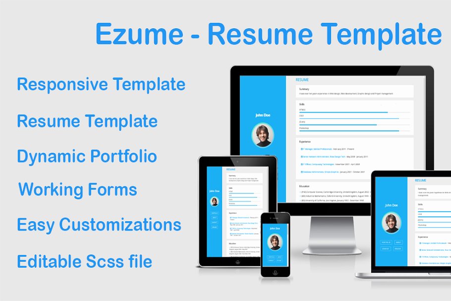 Download Ezume Resume Template