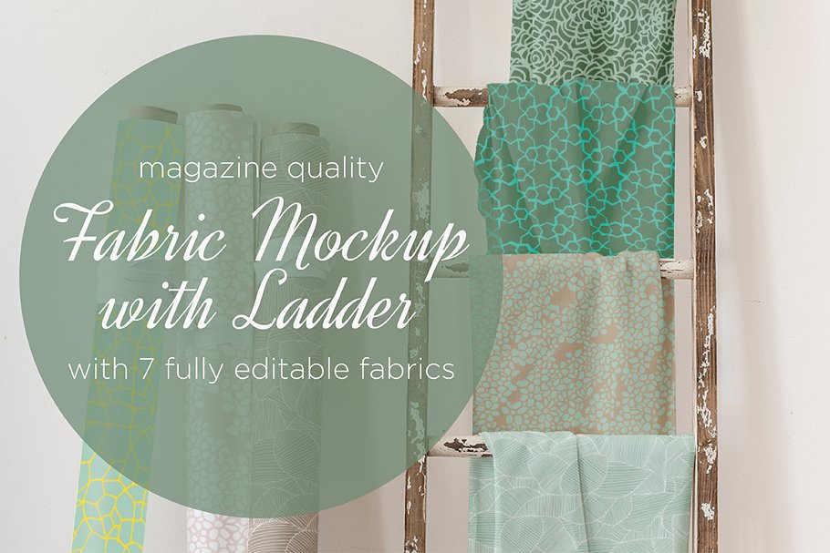 Download Fabric Mockup with Ladder