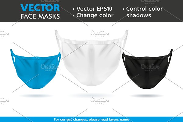 Download Vector Mockup Face Mask