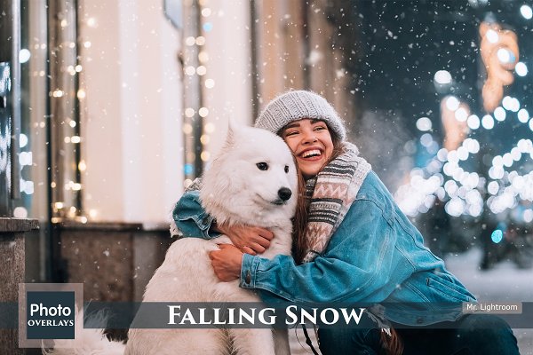 Download Falling Snow 70 Photo Overlays