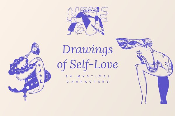 Download Mystical Drawings of Self-Love Pack