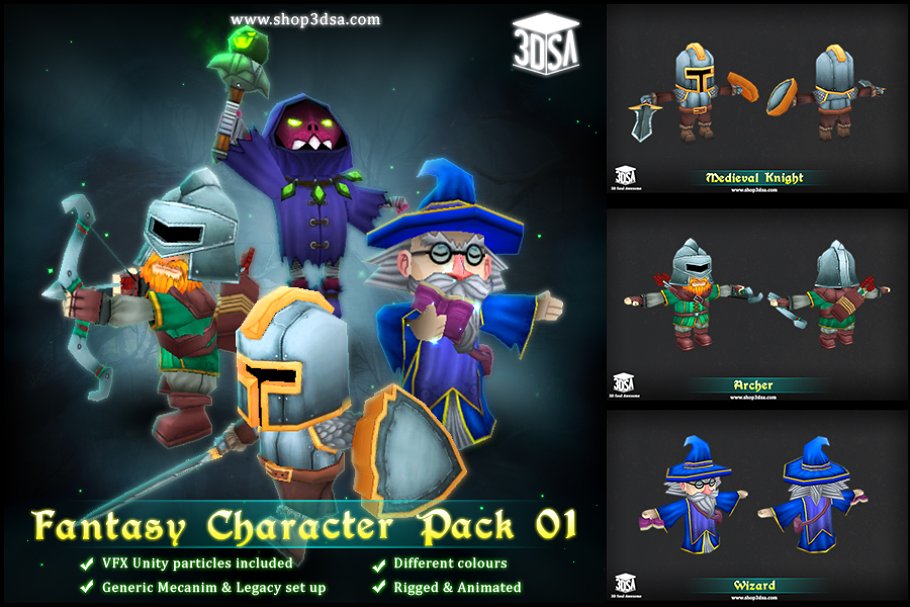 Download Fantasy Character Pack 01