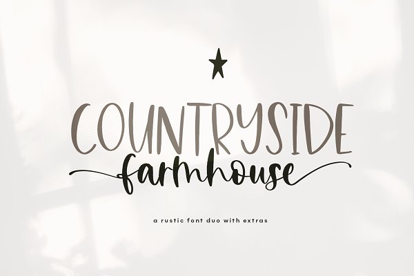 Download Countryside Farmhouse - Font Duo