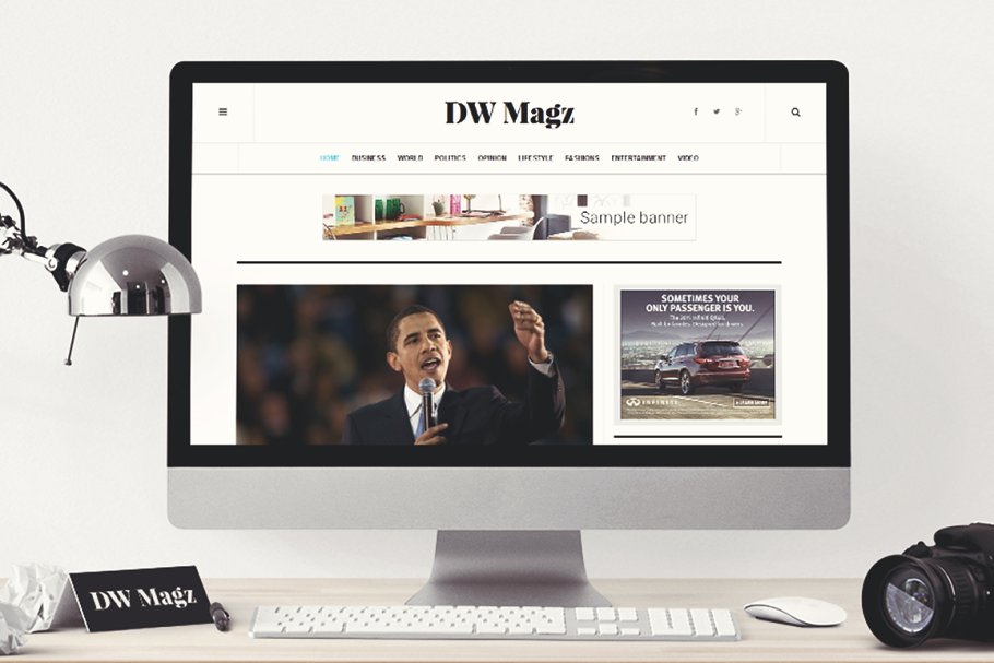 Download WordPress Magazine Theme: DW Magz