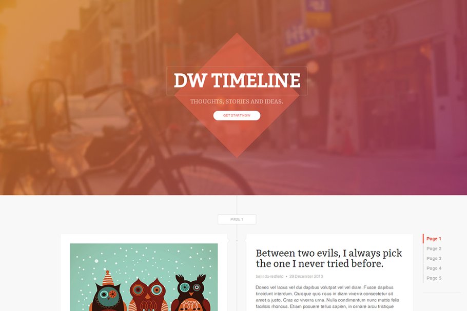 Download DW Timeline Ghost Theme