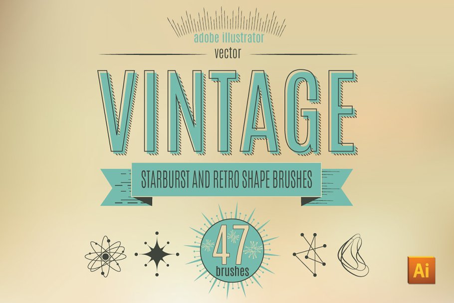 Download Retro Starburst Brush Set