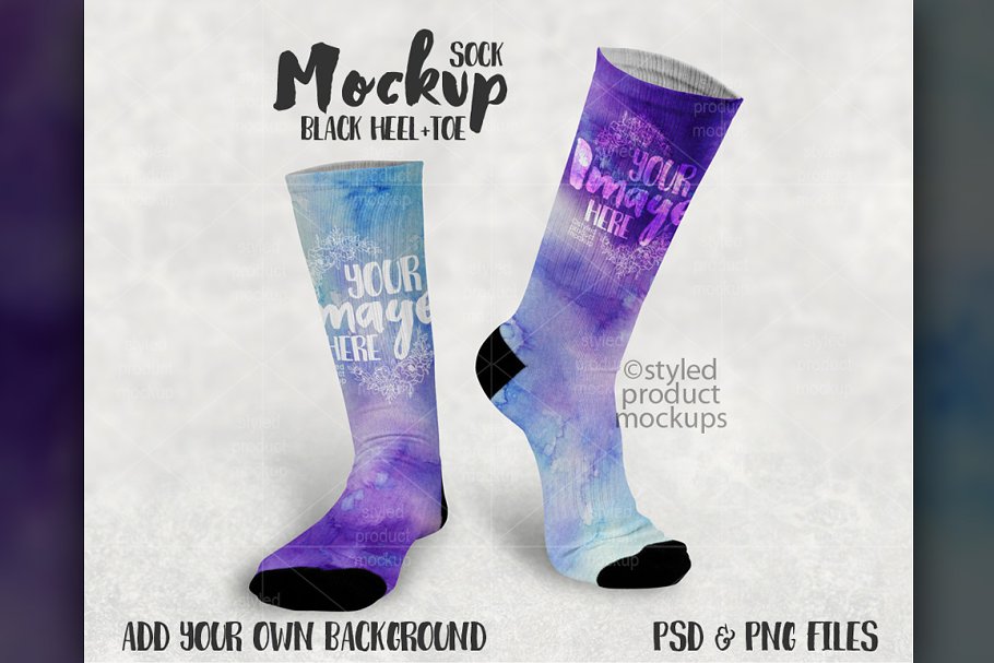 Download Sublimation Sock Mockup