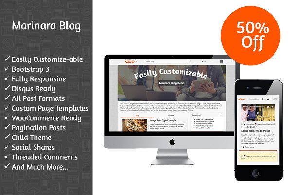 Download Marinara Blog WordPress Theme