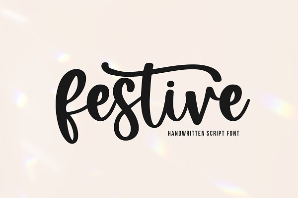 Download Festive | Handwritten Script Font