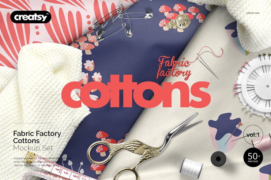 Download Fabric Factory vol.1: Cotton Mockup
