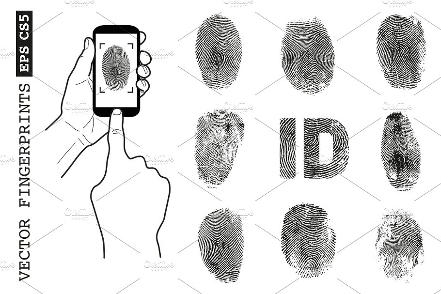 Download Vector fingerprint set