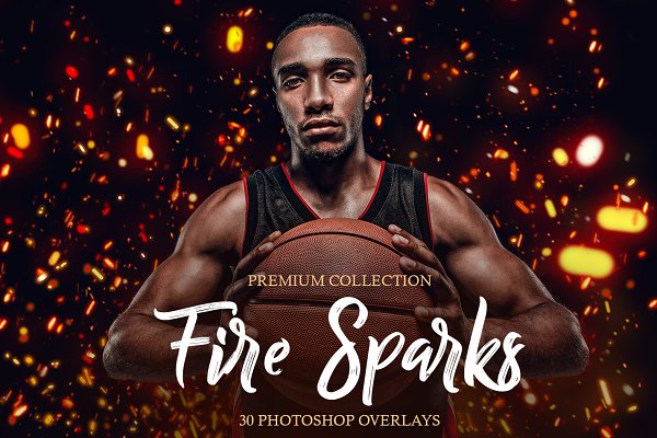 Download Fire Sparks Photoshop Overlays
