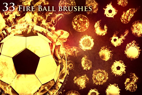 Download 33 Fireball Brushes
