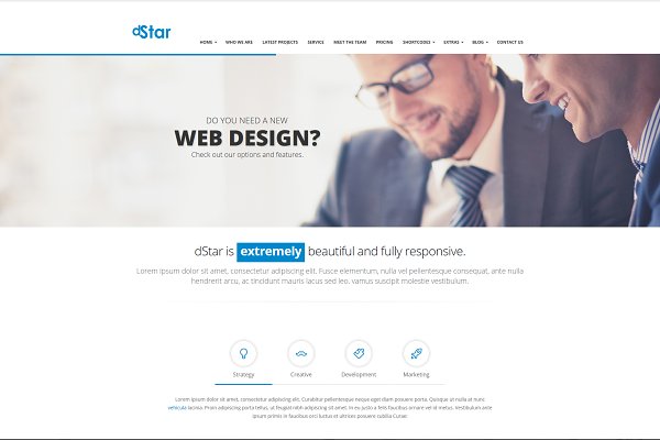 Download dStar - Premium HTML5 & CSS3 Theme