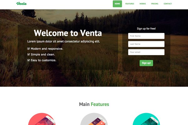Download Venta Landing Page