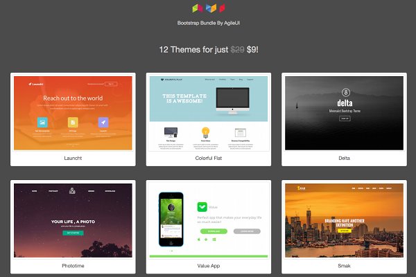Download 12 in 1 - Bootstrap Landing Themes