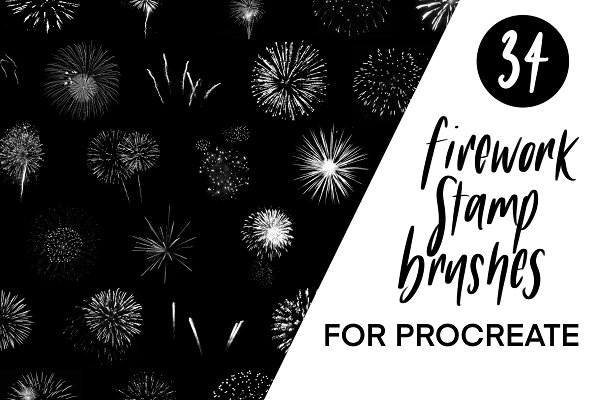 Download Procreate Firework Stamp Brushes