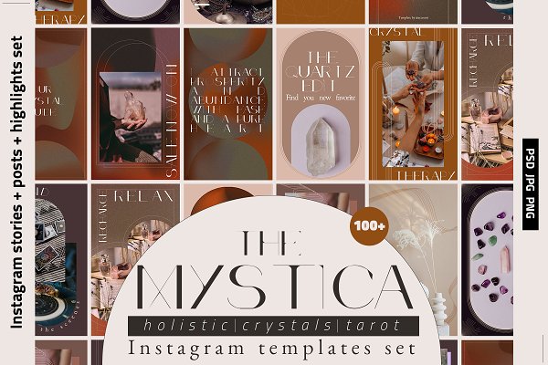 Download MYSTICA Crystals IG Template Pack