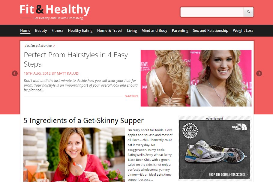 Download Fit&Healthy Fitness & Health Theme