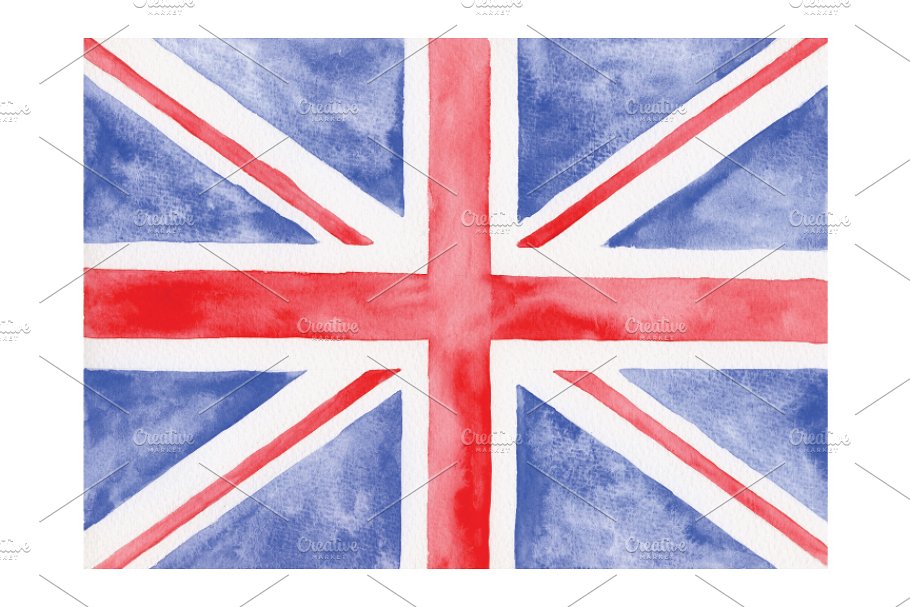 Download Watercolor British Flag
