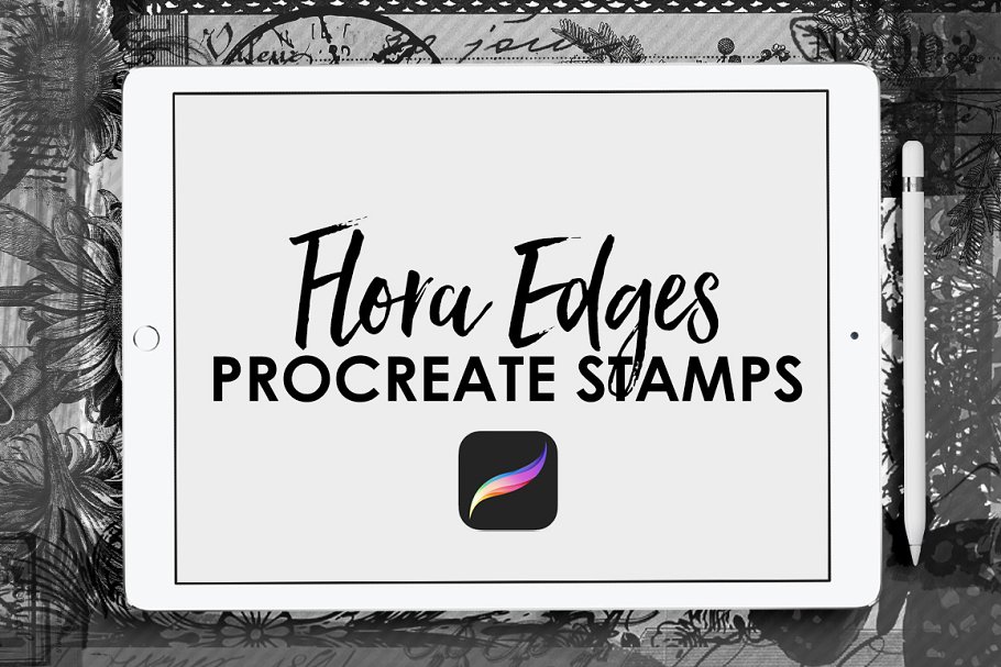 Download Flora Edges Stamps for Procreate
