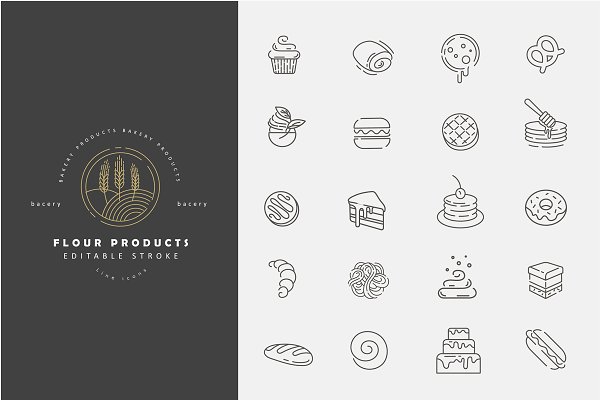 Download Flour & bacery icons & logos