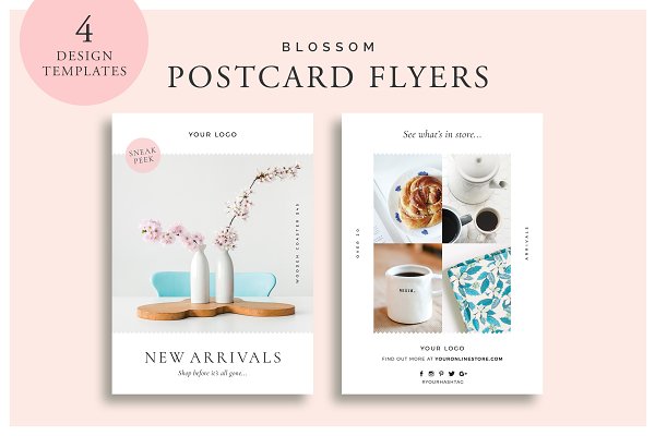 Download Blossom Postcard Flyers