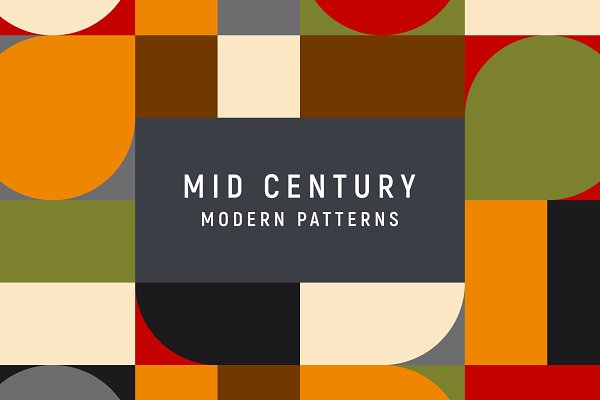 Download Mid Century Modern Pattern Bundle