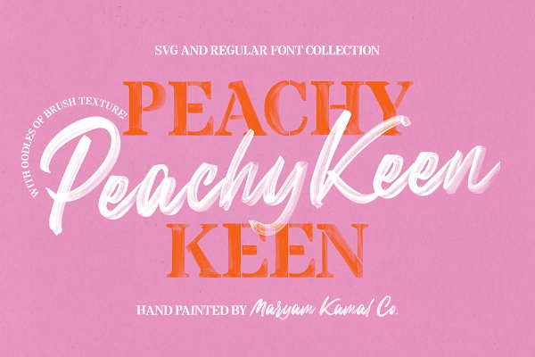 Download Peachy Keen Font Collection