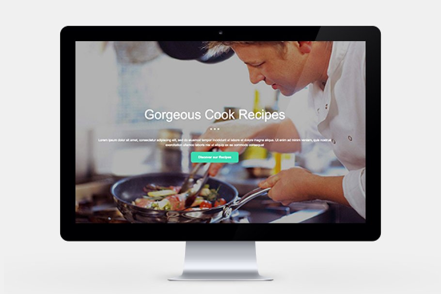 Download Food One Page Website Template