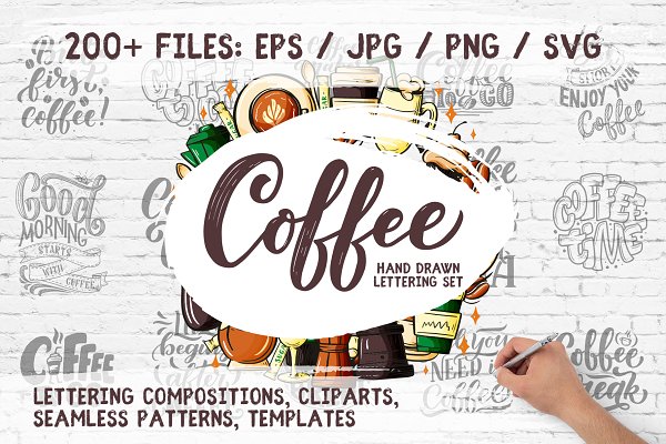 Download Coffee - Lettering & Cliparts
