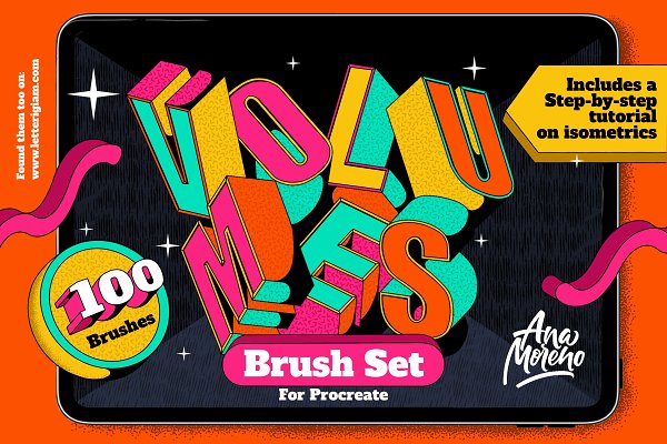 Download Volumes Brush Set for Procreate