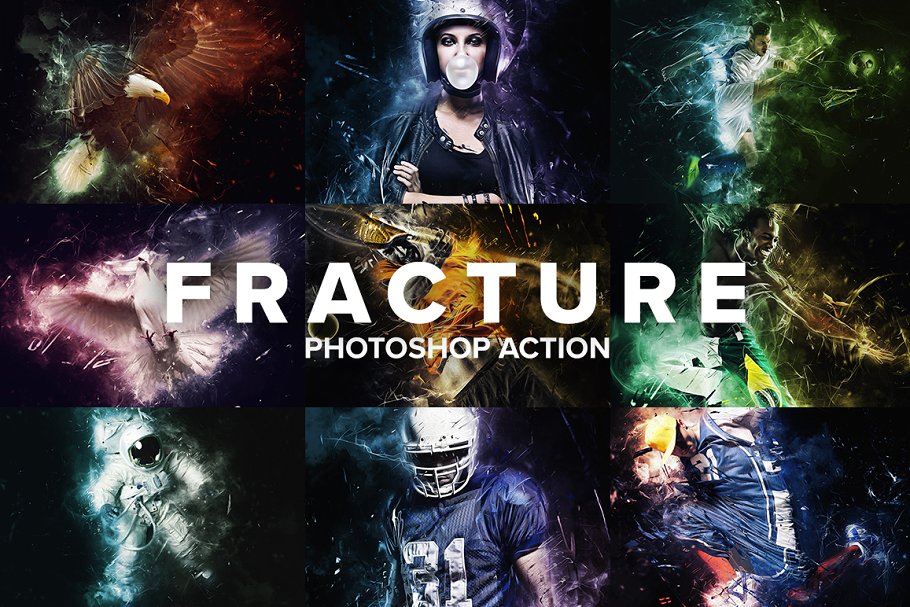 Download Fracture Photoshop Action