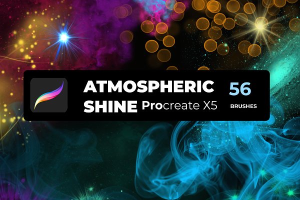 Download 56 SHINE brushes for PROCREATE X5