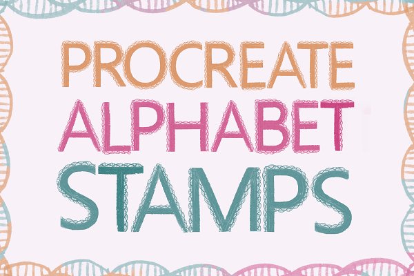 Download Procreate Alphabet stamp