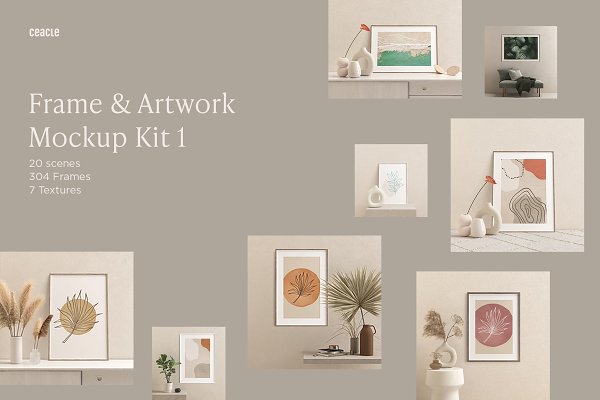 Download Frame And Artwork Mockup Kit 1