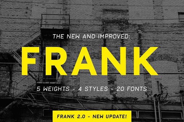 Download Frank - Display sans with 20 fonts