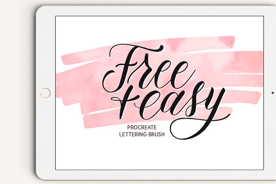 Download Free+Easy Procreate Lettering Brush
