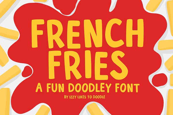 Download French Fries - A Fun Doodley Font